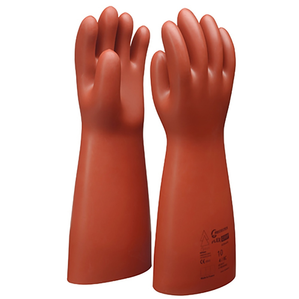 1 paire Flex Grip Gants de travail en cuir Poignet extensible Dur Peau de  vache gant de travail