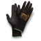 Gants 100% polyamide texturé noir,tricot